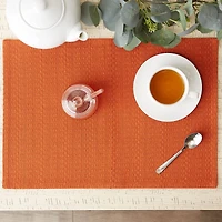 DII® Burnt Orange Tonal Variegated Placemats, 6ct.
