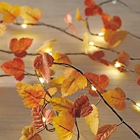 18ct. Warm White LED Brown Maple Leaf String Lights by Ashland®