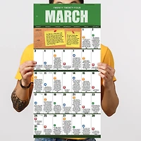 TF Publishing 2024 Sports Facts & Trivia Wall Calendar