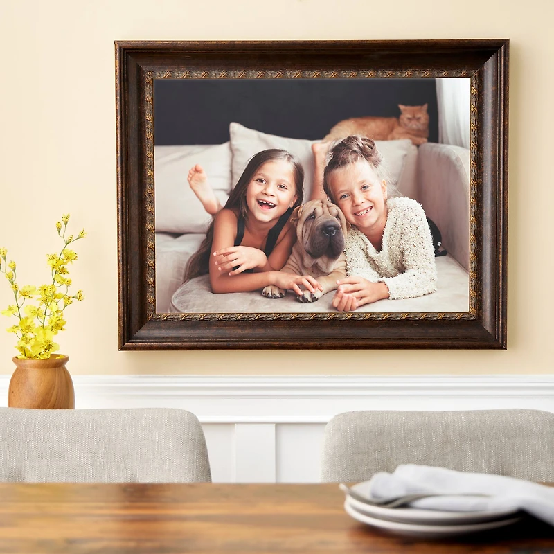 Gold Open Back Frame With Red Accents by Studio Décor®