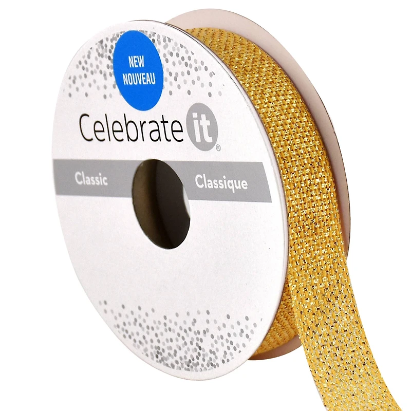 5/8" x 7yd. Metallic Ribbon by Celebrate It®