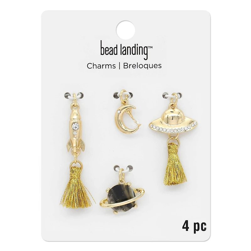 Gold Metal Outer Space Charm Mix by Bead Landing™