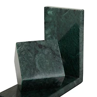 CosmoLiving by Cosmopolitan 6" Green Marble Orb Bookends Set