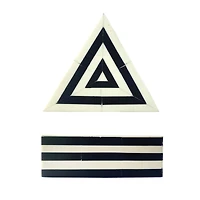 Hello Honey® 7" Black & White Striped Triangular Box