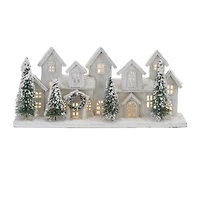 23" LED Flocked Winter Village Display