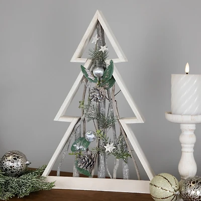 17.5" Stars & Pinecones Christmas Tree Tabletop Décor