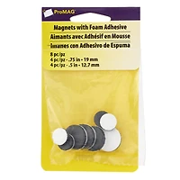 Pro MAG® Round Magnets with Foam Adhesive