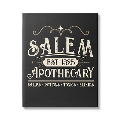 Stupell Industries Salem Apothecary Vintage Sign Canvas Wall Art