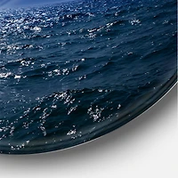 Designart - Full Moon Over Dark Ocean At Night