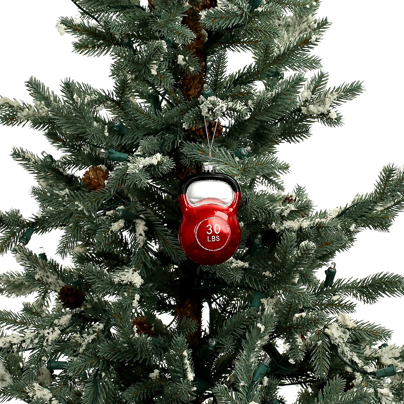 3.75" Red Glass Kettlebell Ornament by Ashland®