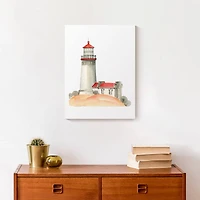 Coastal Lighthouse 12" x 16" Canvas Wall Art