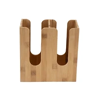 Mind Reader Brown 2 Row Cup & Lid Stand Organizer