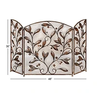 Metal Eclectic Fireplace Screen