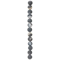 Gray Agate Round Beads, 12mm by Bead Landing™