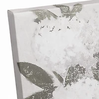 Gray Distressed Hydrangeas Canvas Wall Art