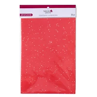 Red Glitter Snow Tissue Paper, 24ct. by Celebrate It™