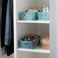 Simplify Small Herringbone Storage Basket