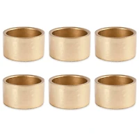 DII® Gold Round Painted Napkin Rings, 6ct. 