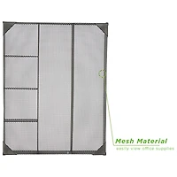 Mind Reader 11.75" Black 2-Piece Mesh Deep Drawer Organizer