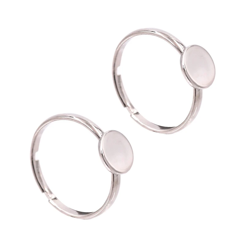 Adjustable Ring Blanks, 4ct. by Bead Landing™