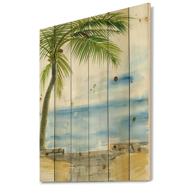 Designart - Palm Beach Resort At Dawn II