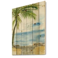 Designart - Palm Beach Resort At Dawn II