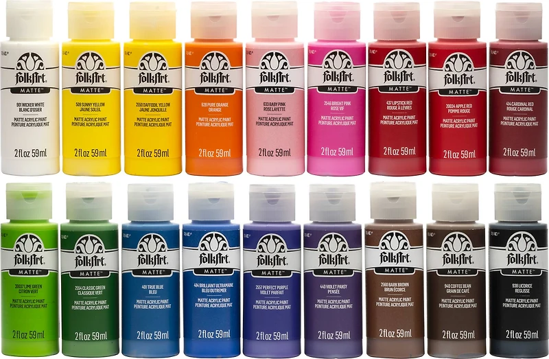 FolkArt® PROMOFAI Matte Acrylic Paint Set