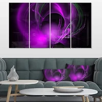 Designart - Purple Fractal Galactic Nebula