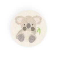 Dritz® 18mm Natural Recycled Cotton Koala Button, 9ct.