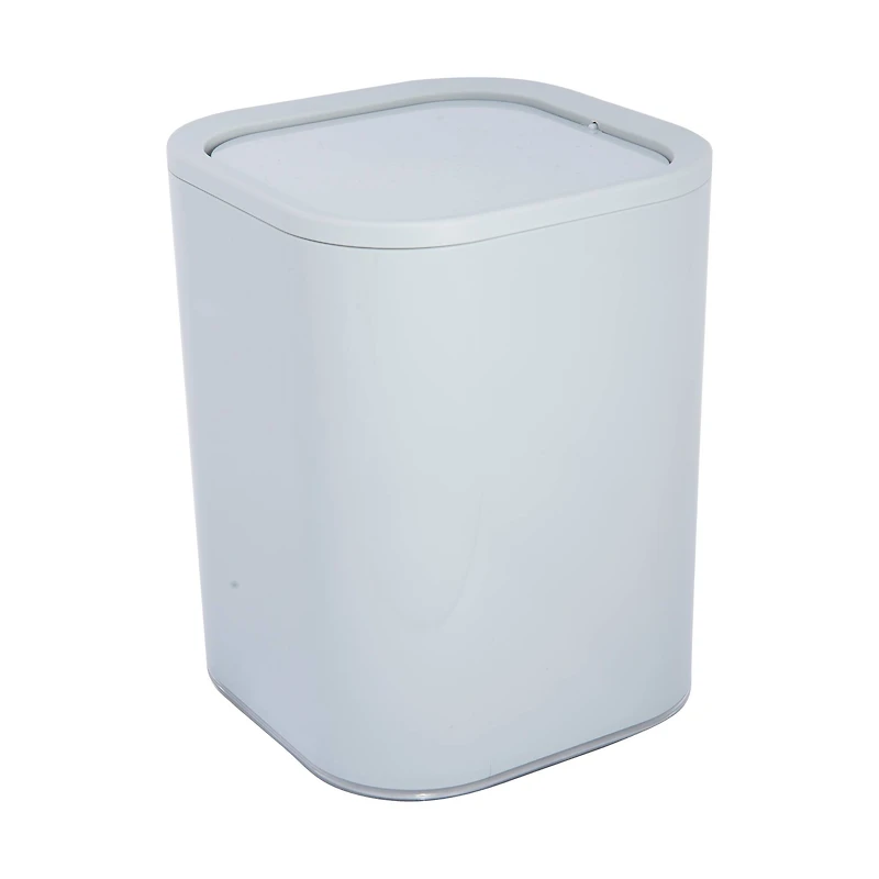 Bath Bliss Gray Acrylic 8L Waste Bin