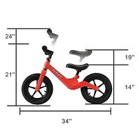 Trimate Red 2 Wheel Balance Bike