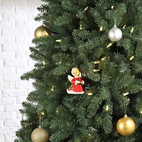 Mr. Christmas Nostalgic Ceramic Angel with Candle Ornament