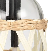 Hello Honey® 6.75" Glass Plant Mister with Natural Woven Sleeve