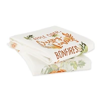 DII® Autumn Pumpkins Printed Dishtowel Set