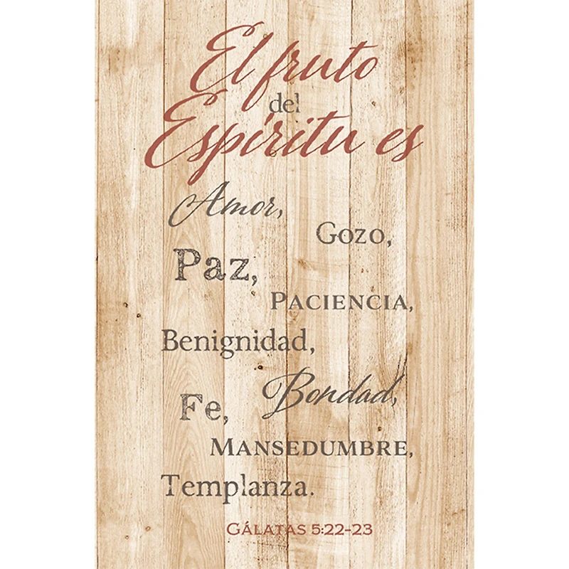 El Fruto Del Espíritu Es: The Fruit of the Spirit Wall Plaque