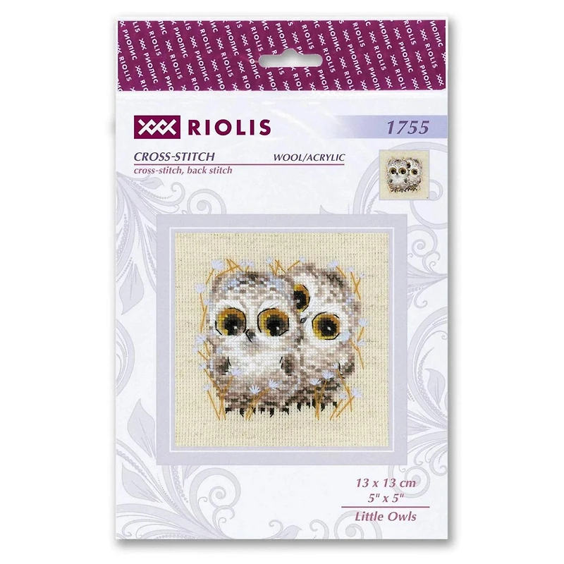 RIOLIS Little Owls Counted Cross Stitch Kit
