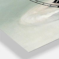 Designart Pastel Bath Farmhouse 3 Panel Wall Clock