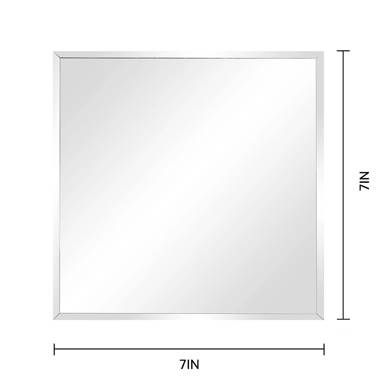 7" Square Beveled Glass Mirror by Make Market®