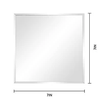 7" Square Beveled Glass Mirror by Make Market®