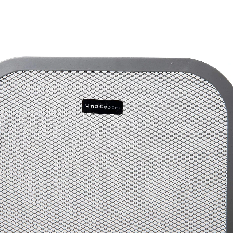 Mind Reader 3-Section Hinged Folding Mesh Paneled Fireplace Protector Screen