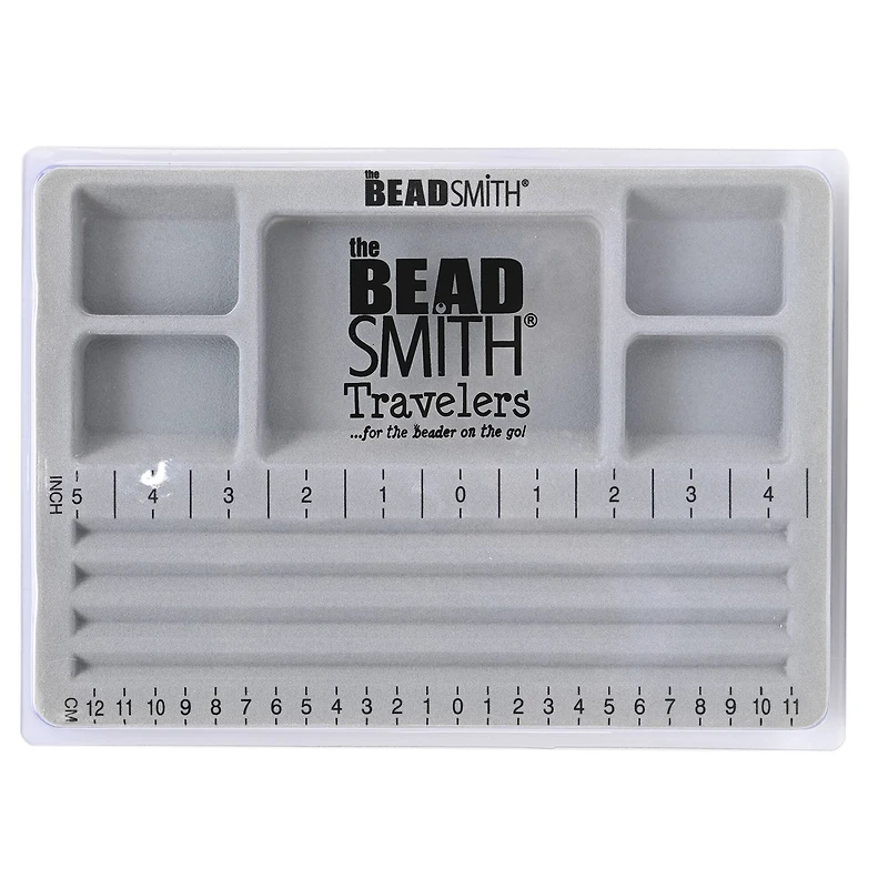 The Beadsmith® Travelers Bead Board With Lid, 7.75" x 11.25"