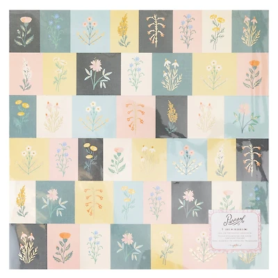 Maggie Holmes Perforated Cardstock With Gold Foil Accents Parasol Specialty Paper, 12" x 12"