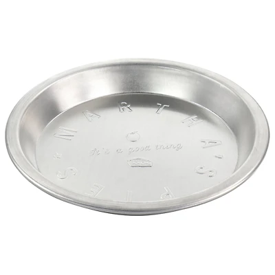 Martha Stewart Silver 9" Round Embossed Aluminum Pie Pan