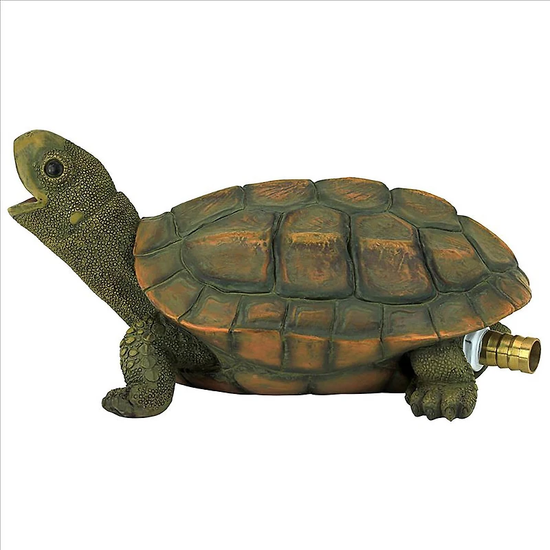 Design Toscano 9.5" Sprinkle the Turtle Piped Spitter Statue