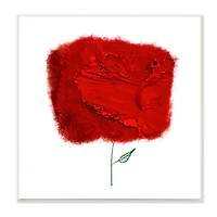 Stupell Industries Nerudo Rose Abstract Interpretation Modern Red Floral,12" x 12"