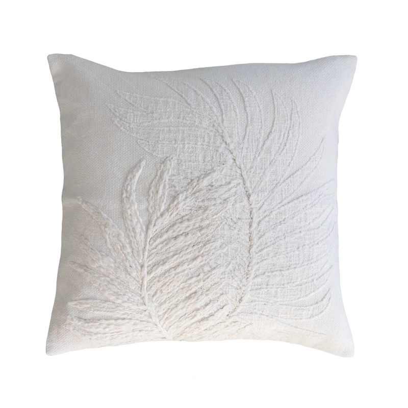 Hello Honey® Natural Botanical Embroidery Pillow Cover