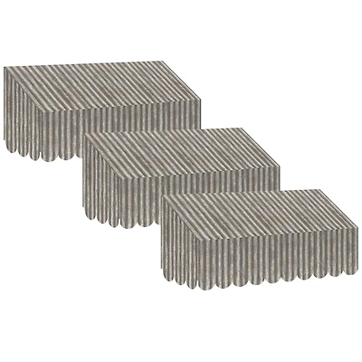 Teacher Created Resources Corrugated Metal Awning, Pack of 3