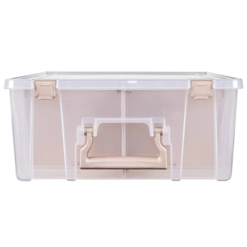 ArtBin® Rose Gold Super Satchel™ Double Deep Storage Bin with Dividers