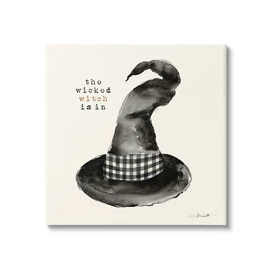 Stupell Industries The Wicked Witch Is In Halloween Canvas Wall Art