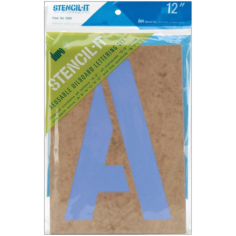 Stencil-It Reusable Lettering Set